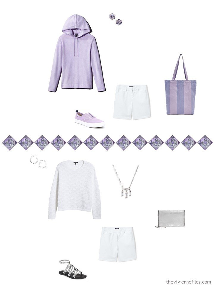 12. 2 ways to wear white shorts in a capsule wardrobe