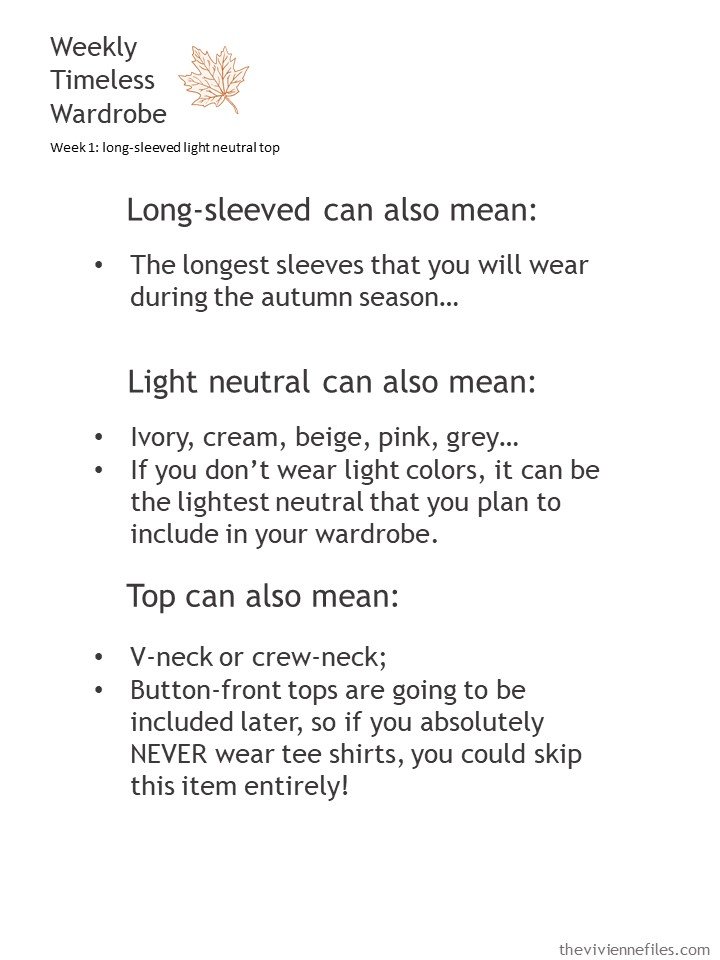 2. expanding the definition of a long-sleeved light neutral top