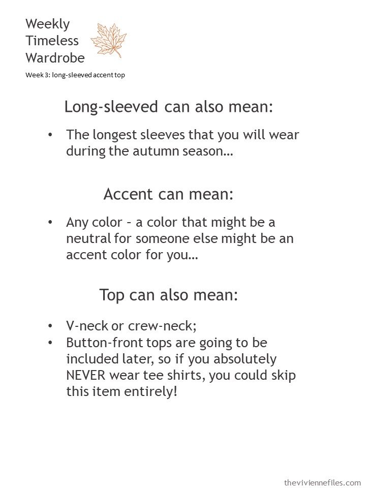 2. guidelines for WTW long-sleeved accent top
