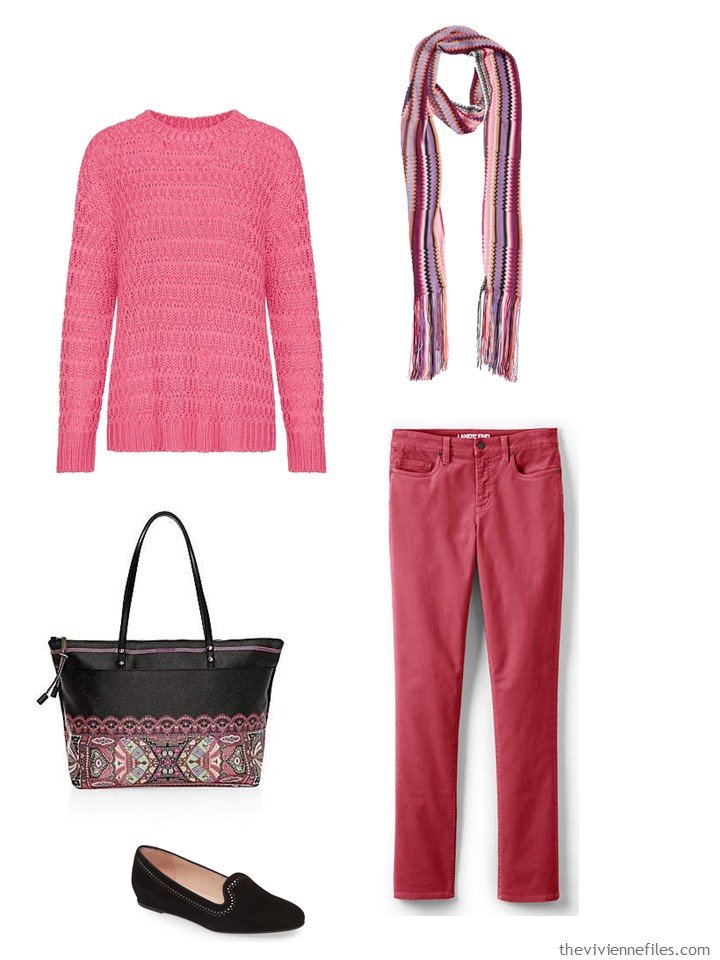 4. outfit in 2 shades of pink