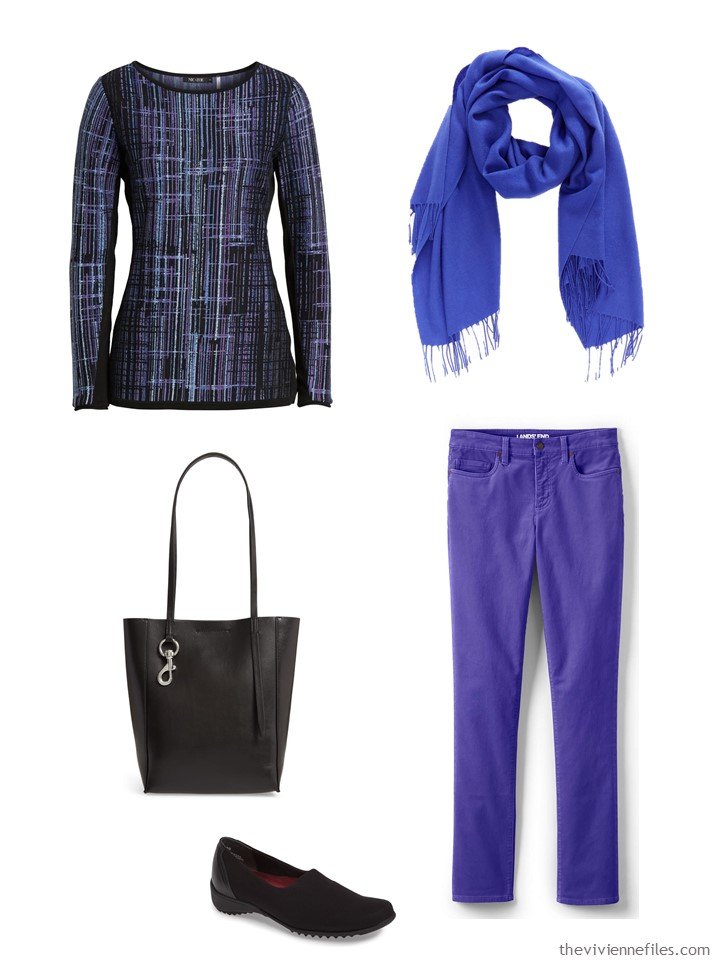 5. outfit mixing blue and purple