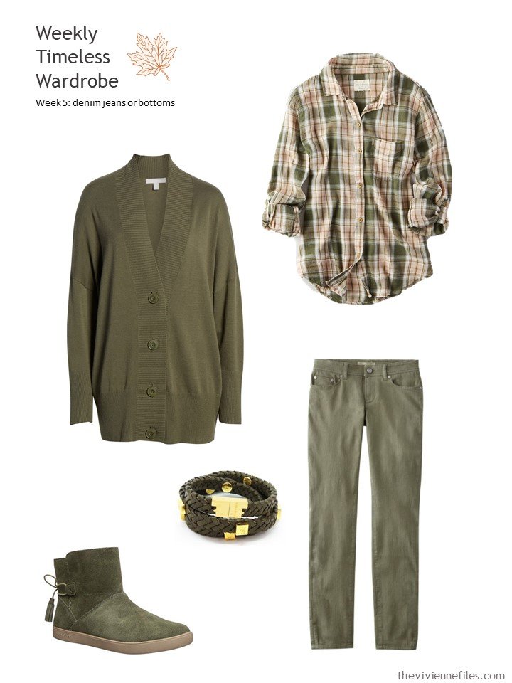 6. outfit based on olive jeans