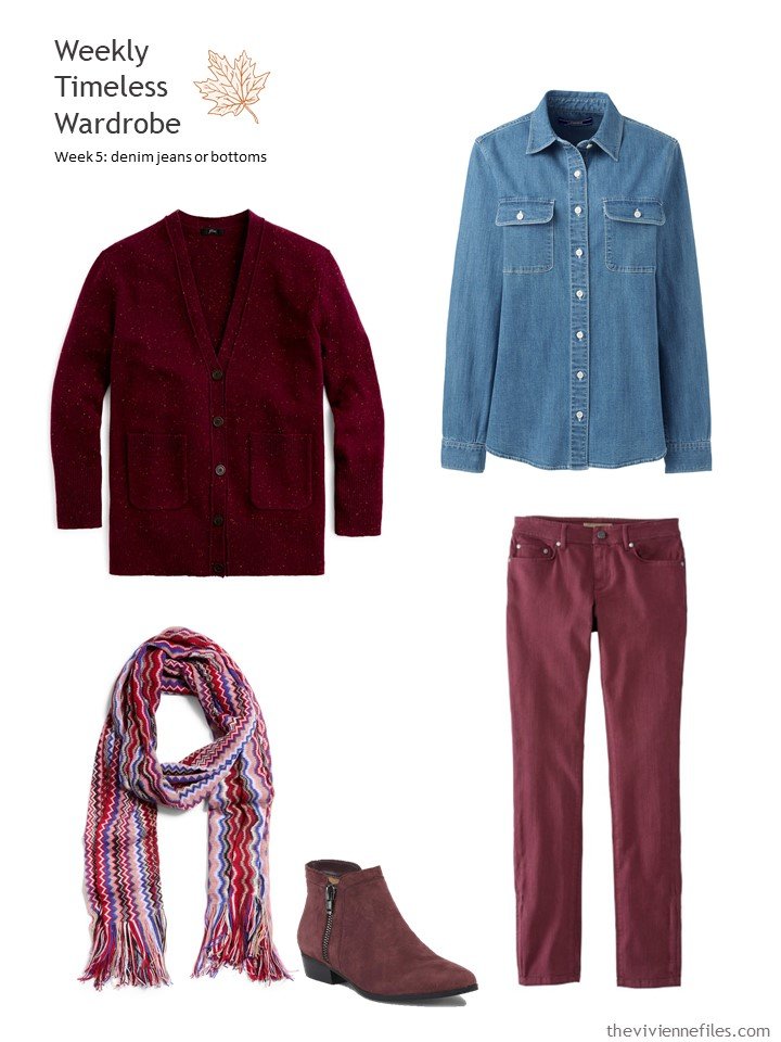 7. outfit based on berry jeans