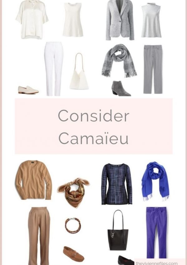 DO THE COLORS IN YOUR OUTFIT HAVE TO MATCH EXACTLY? CONSIDER CAMAÏEU…