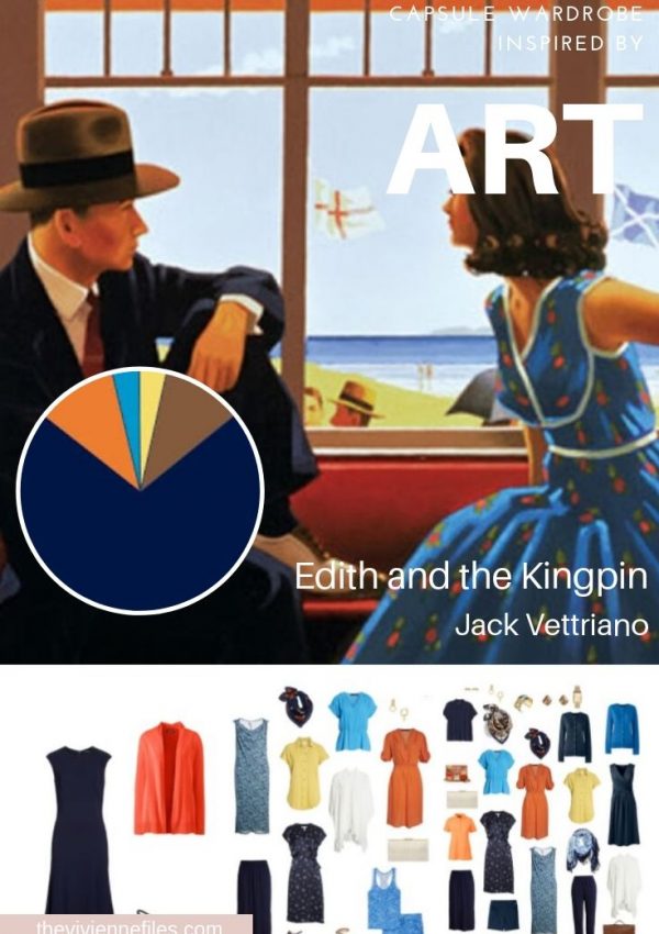 CREATE A TRAVEL CAPSULE WARDROBE INSPIRED BY ART - EDITH AND THE KINGPIN BY JACK VETTRIANO