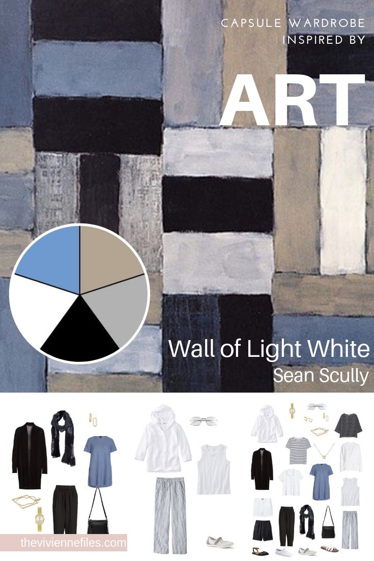 CREATE A TRAVEL CAPSULE WARDROBE - START WITH ART: WALL OF LIGHT WHITE BY SEAN SCULLY