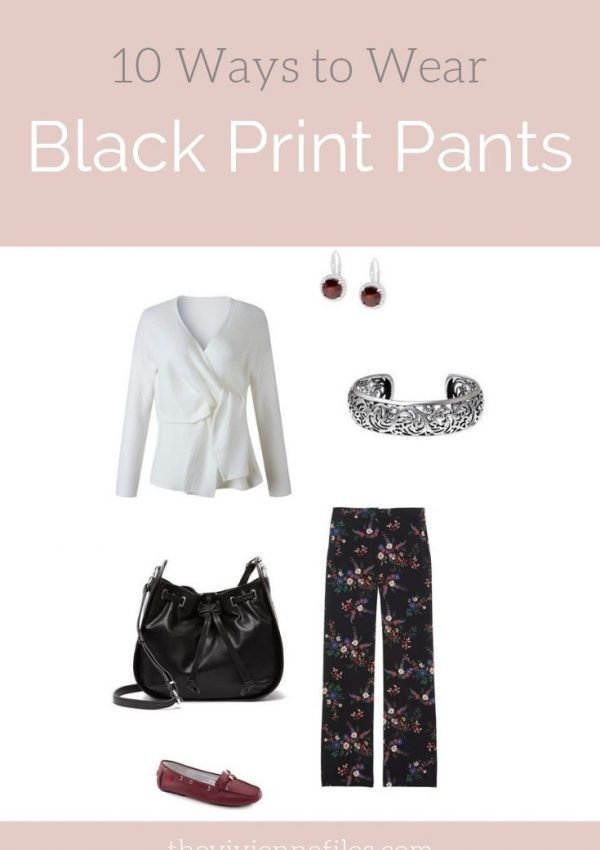 10 WAYS TO WEAR BLACK PRINT PANTS