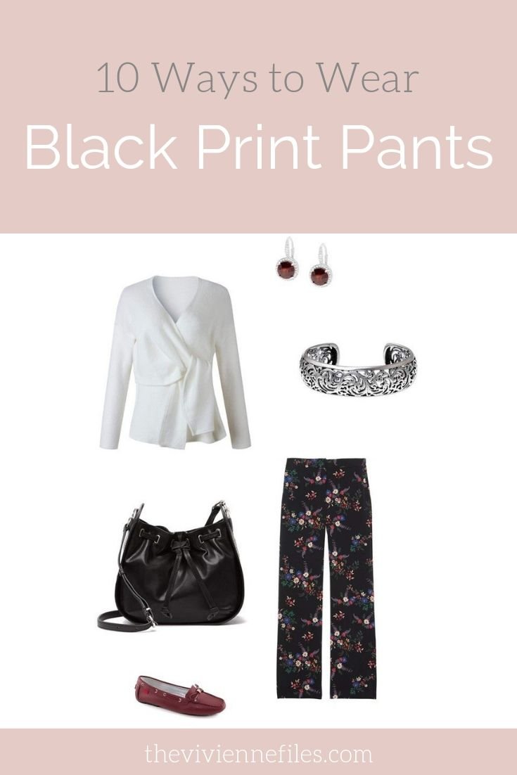 10 WAYS TO WEAR BLACK PRINT PANTS