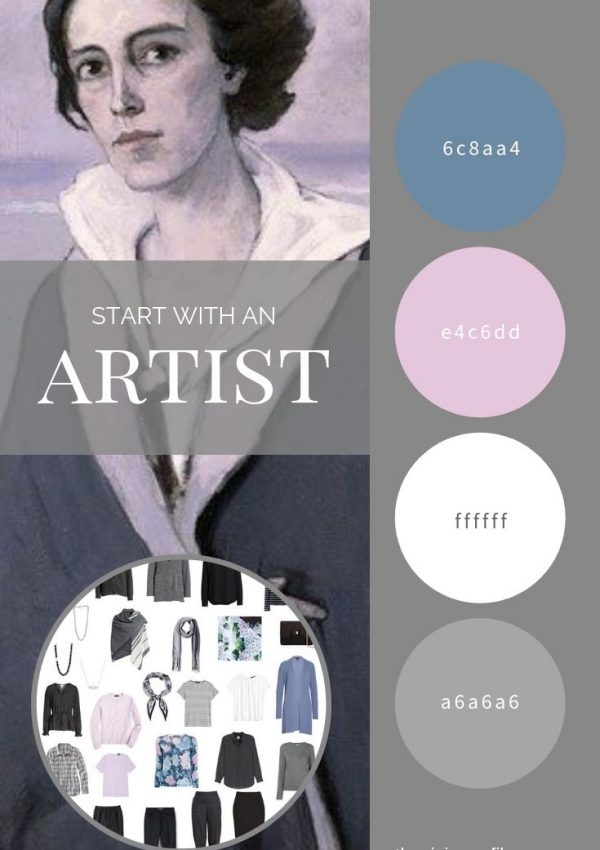 CREATE A TRAVEL CAPSULE WARDROBE WITH MULTIPLE “MOODS” OR ACCENT COLORS - START WITH AN ARTIST ROMAINE BROOKS