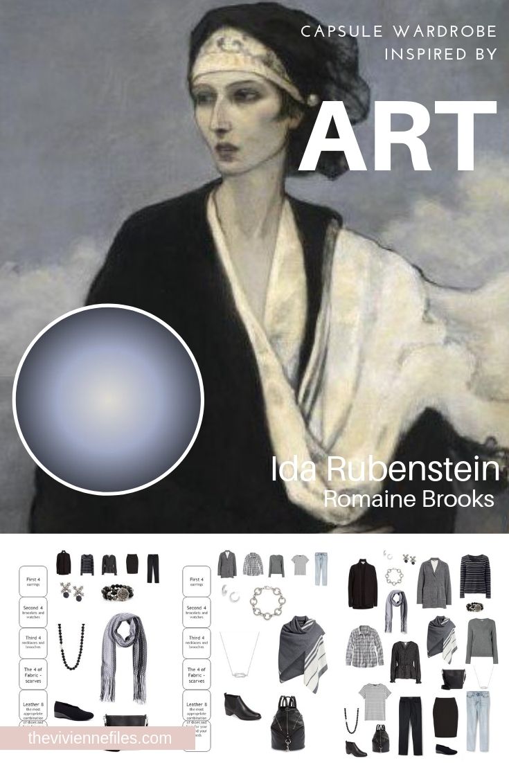 ADDING ACCESSORIES TO A TRAVEL CAPSULE WARDROBE; START WITH ART – IDA RUBENSTEIN BY ROMAINE BROOKS