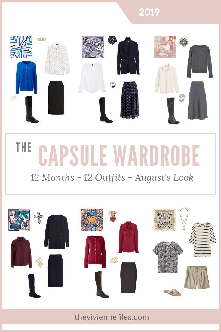 12 Months, 12 Outfits – create a travel capsule wardrobe based on 6 Hermes Scarves