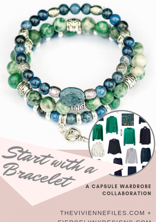 how to build a capsule wardrobe starting with a gemstone bracelet