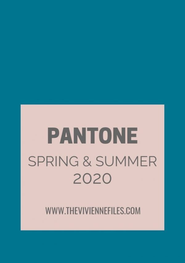 FRENCH 5-PIECE WARDROBES - PANTONE COLORS FOR SPRING/SUMMER 2020