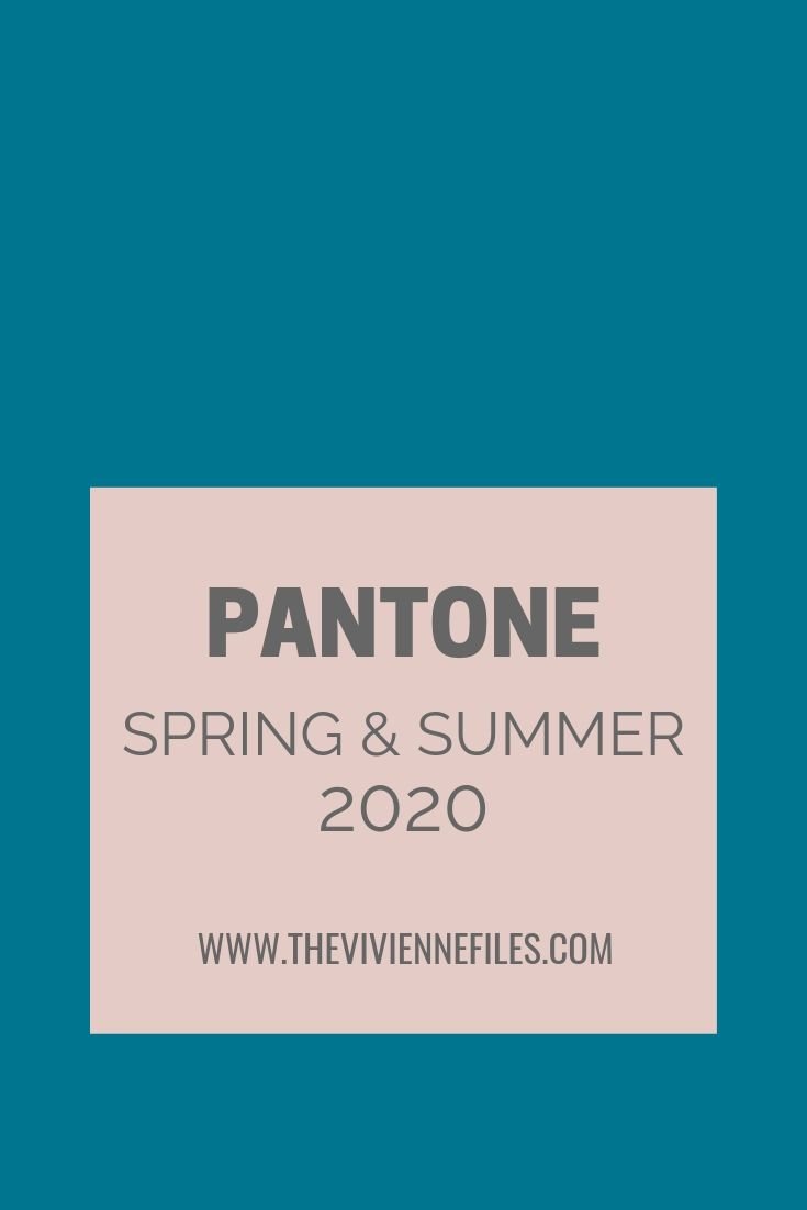 FRENCH 5-PIECE WARDROBES - PANTONE COLORS FOR SPRING/SUMMER 2020