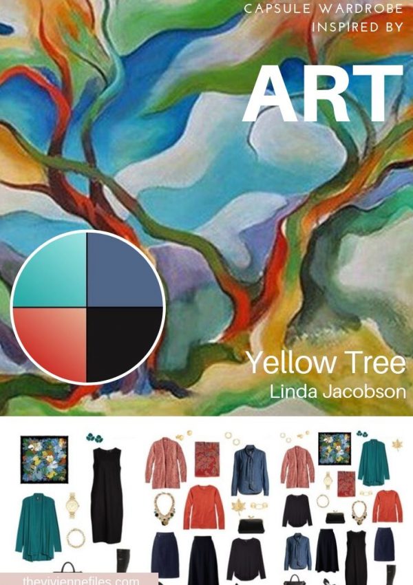 CREATE A TRAVEL CAPSULE WARDROBE - START WITH ART: REVISITING YELLOW TREE BY LINDA JACOBSON