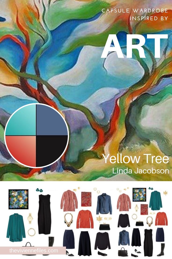 CREATE A TRAVEL CAPSULE WARDROBE - START WITH ART: REVISITING YELLOW TREE BY LINDA JACOBSON