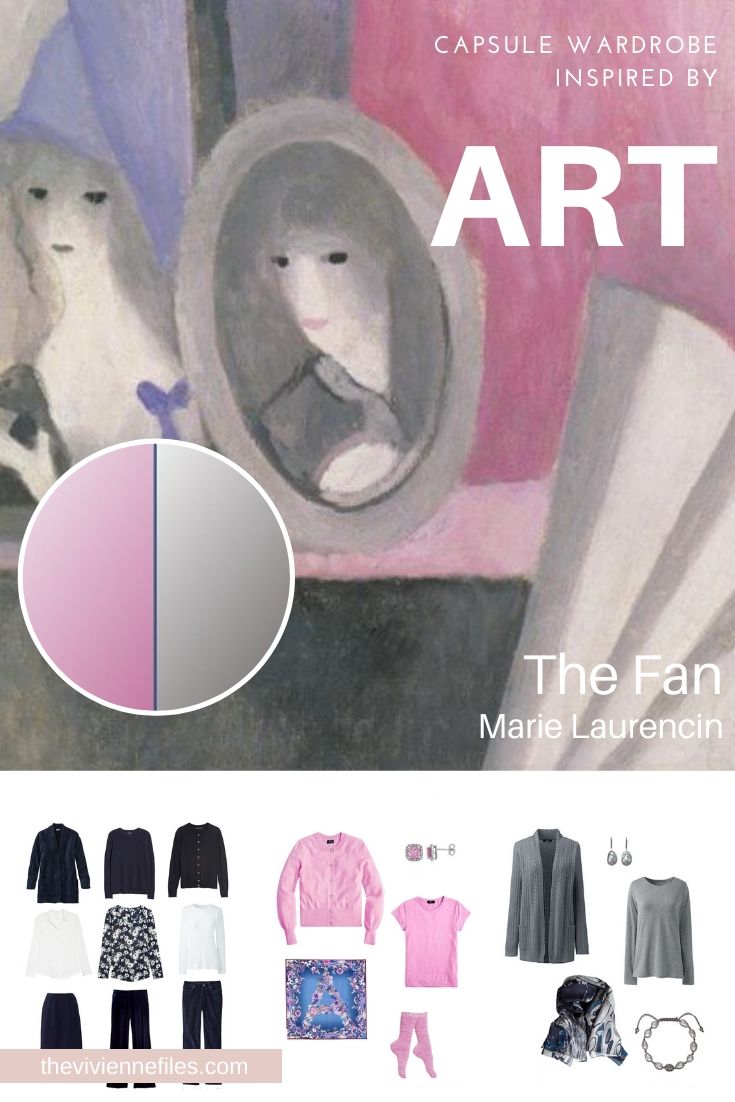 CREATE A TRAVEL CAPSULE WARDROBE - START WITH ART: THE FAN BY MARIE LAURENCIN, AND TEST-DRIVING A NEW NEUTRAL