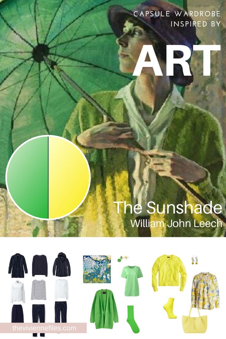 CREATE A TRAVEL CAPSULE WARDROBE - START WITH ART: THE SUNSHADE BY WILLIAM JOHN LEECH, AND WORKING WITH ACCENT COLORS