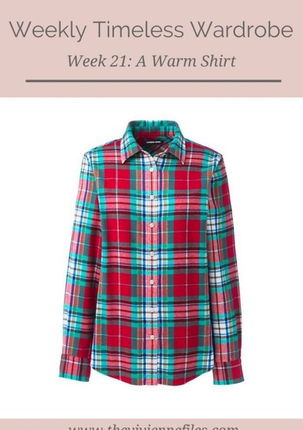 THE WEEKLY TIMELESS WARDROBE, WEEK 21: A WARM SHIRT