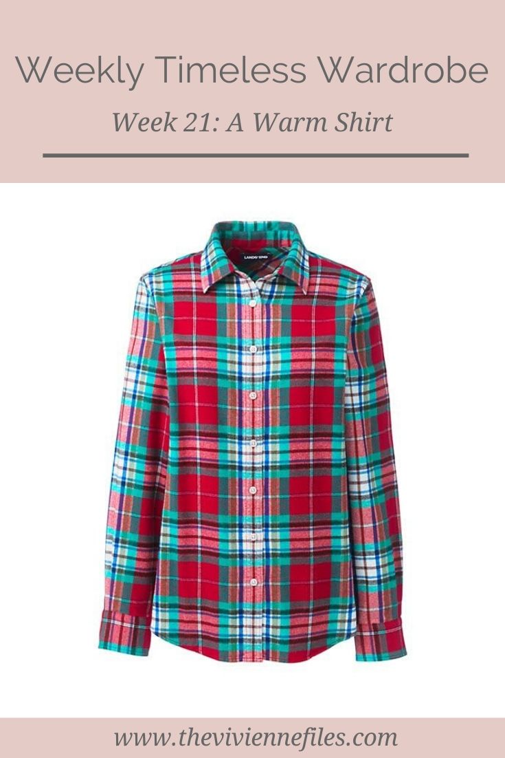 THE WEEKLY TIMELESS WARDROBE, WEEK 21: A WARM SHIRT