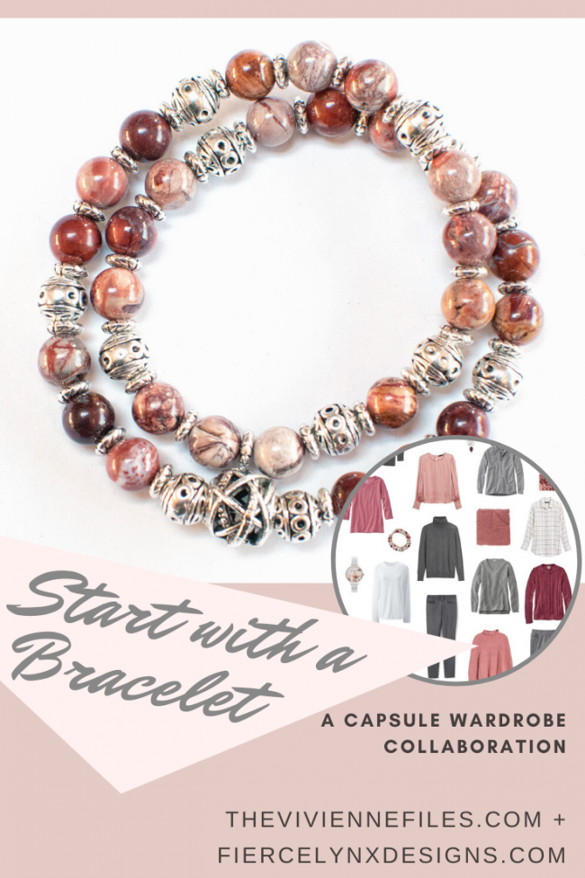 how to build a capsule wardrobe starting with a bracelet. November collaboration with Fierce Lynx Designs.
