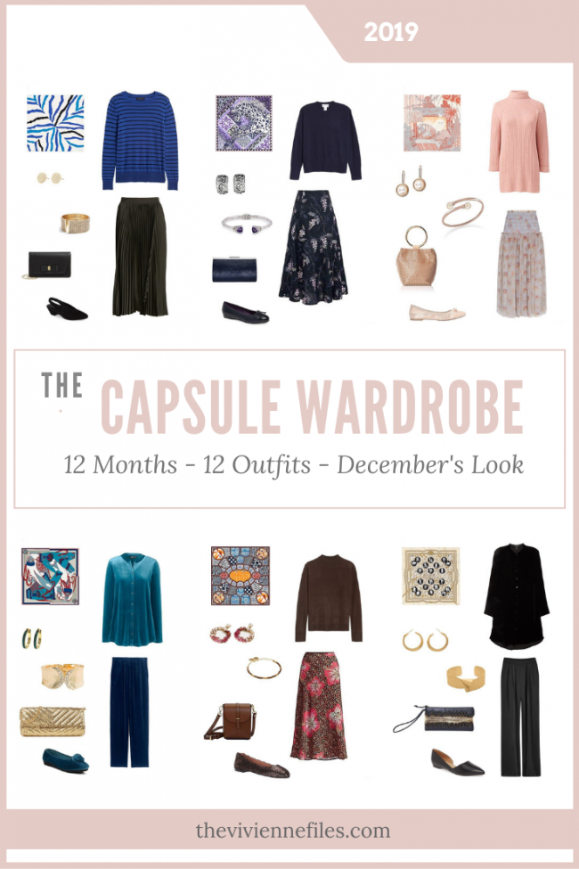 How to build a capsule wardrobe by starting with a scarf - December's Look