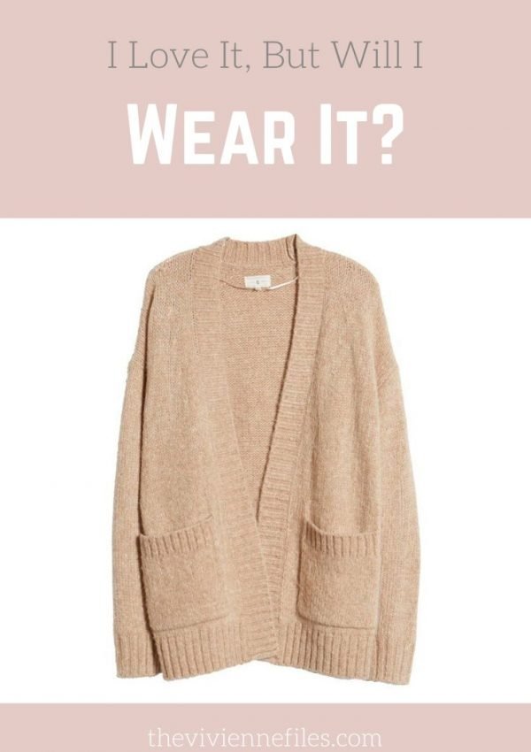 I LOVE IT, BUT WILL I WEAR IT? CAMEL CARDIGAN