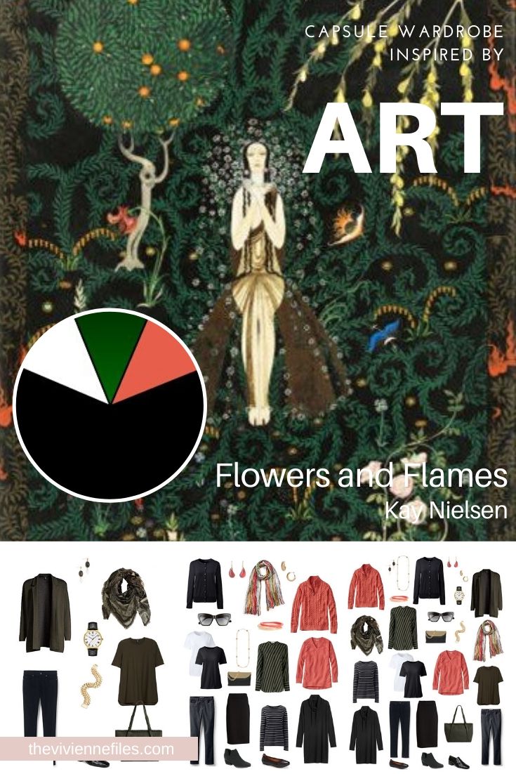 CREATE A TRAVEL CAPSULE WARDROBE INSPIRED BY ART: FLOWERS AND FLAMES BY KAY NIELSEN