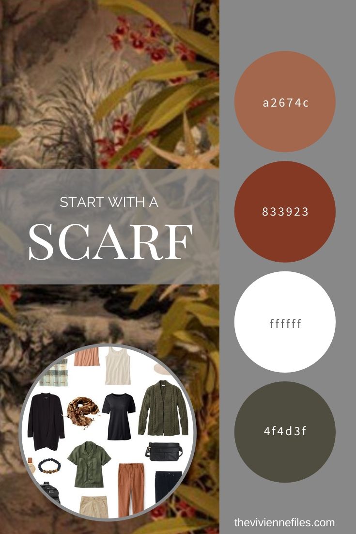 START WITH A SCARF_ BUILDING A TRAVEL CAPSULE WARDROBE STARTING WITH THE CLOUD RAINFOREST SCARF FROM KLEMENTS