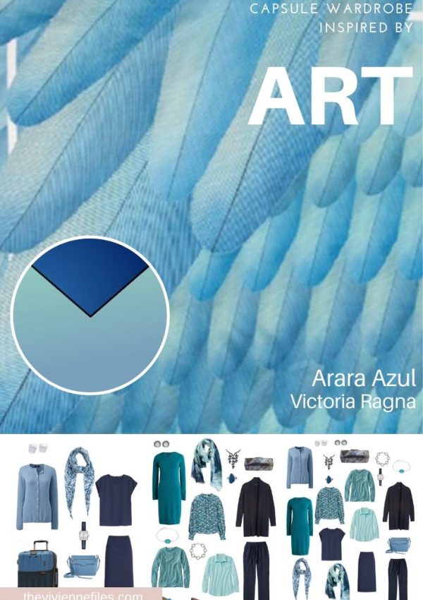 START WITH ART: BUILD A TRAVEL CAPSULE WARDROBE BASED ON ARARA AZUL BY VICTORIA RAGNA
