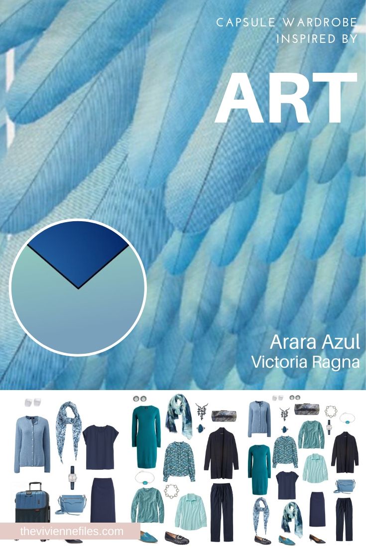 START WITH ART: BUILD A TRAVEL CAPSULE WARDROBE BASED ON ARARA AZUL BY VICTORIA RAGNA