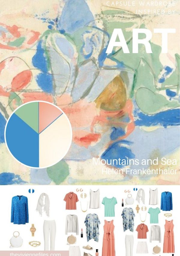 START WITH ART: BUILDING A TRAVEL CAPSULE WARDROBE BASED ON MOUNTAINS AND SEA BY HELEN FRANKENTHALER