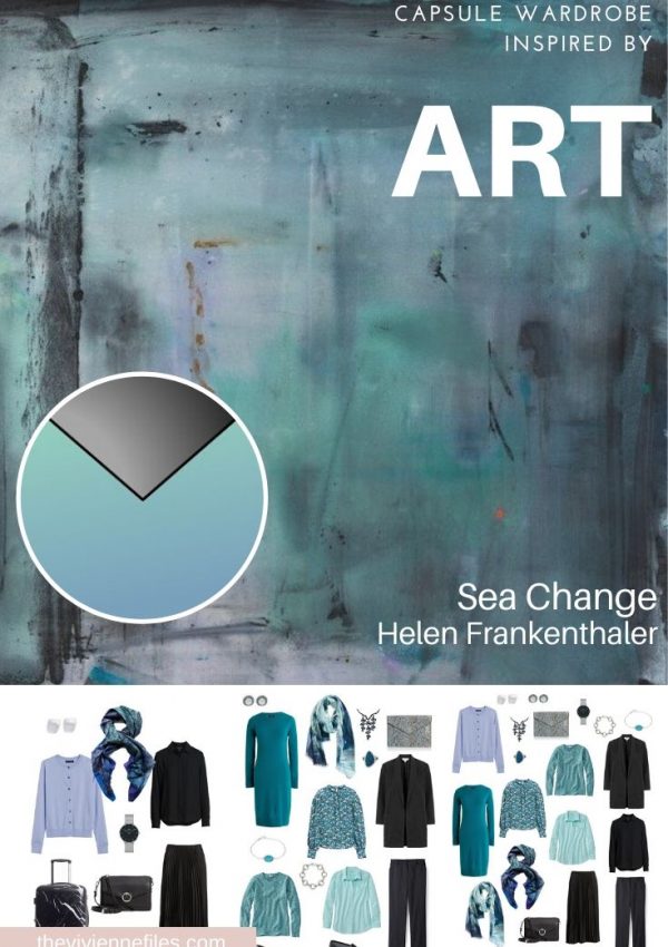 START WITH ART: BUILDING A TRAVEL CAPSULE WARDROBE BASED ON SEA CHANGE BY HELEN FRANKENTHALER