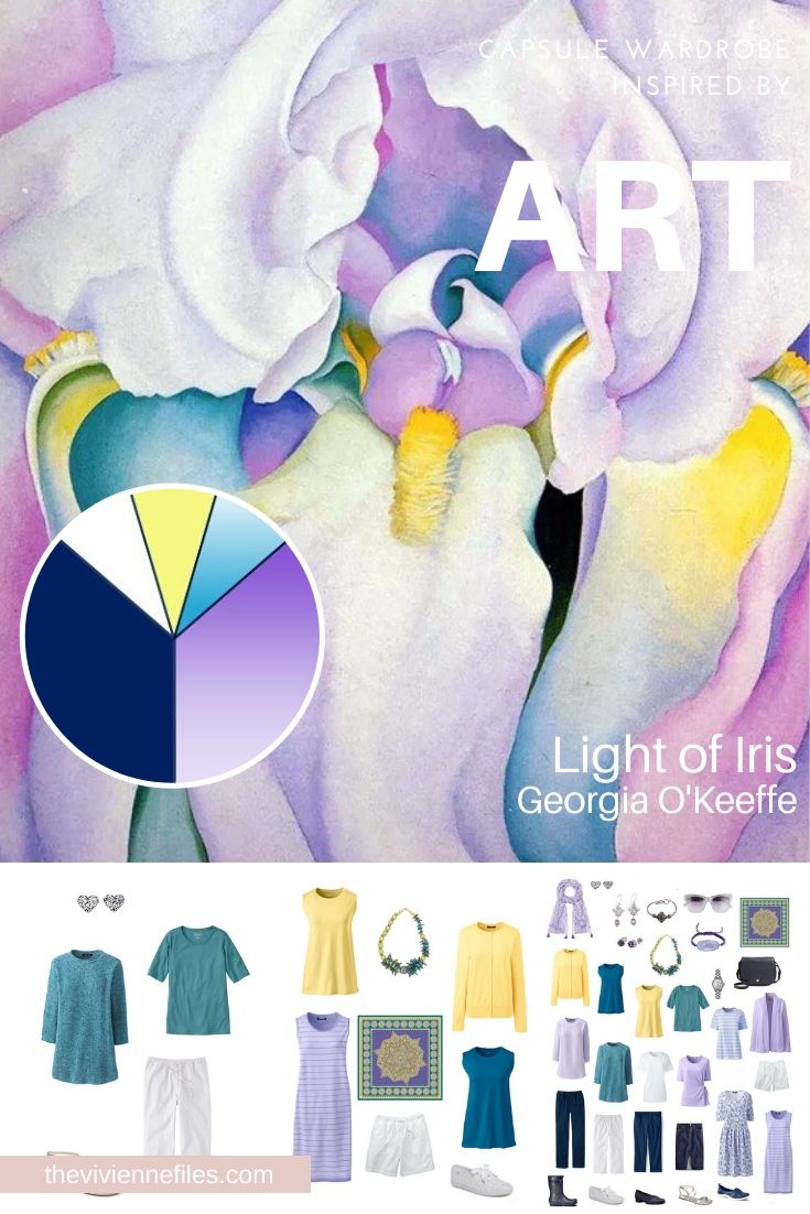 BUILDING A TRAVEL CAPSULE WARDROBE - EXPANDING A START WITH ART: LIGHT OF IRIS BY GEORGIA O’KEEFFE