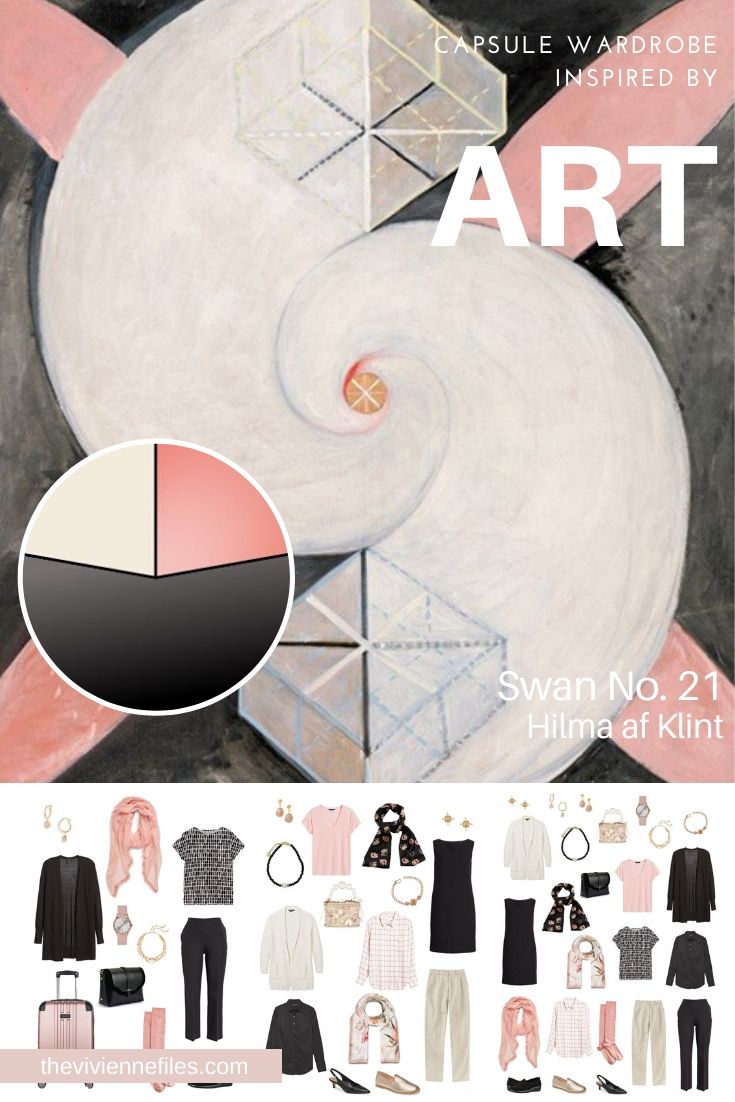 START WITH ART_ BUILDING A TRAVEL CAPSULE WARDROBE BASED ON THE SWAN NO. 21 BY HILMA AF KLINT