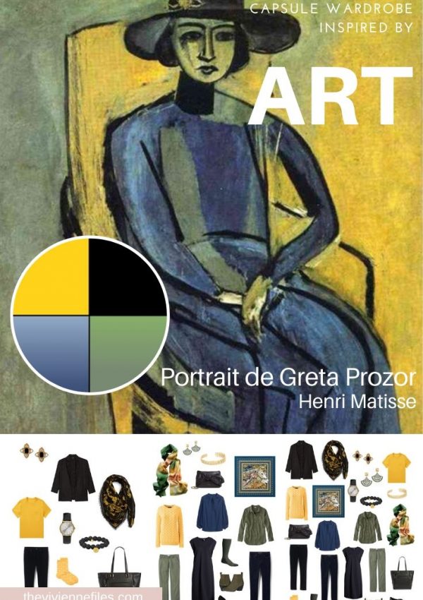 START WITH ART: BUILDING A TRAVEL CAPSULE WARDROBE BASED ON PORTRAIT DE GRETA PROZOR BY HENRI MATISSE