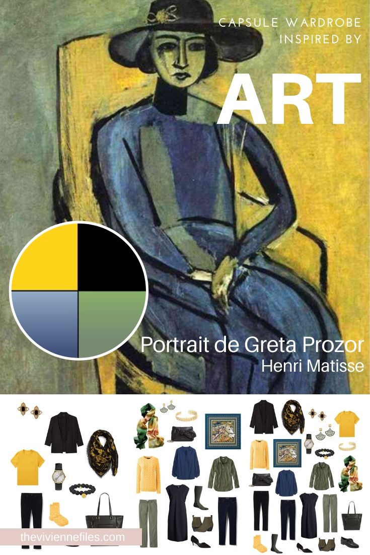 START WITH ART: BUILDING A TRAVEL CAPSULE WARDROBE BASED ON PORTRAIT DE GRETA PROZOR BY HENRI MATISSE