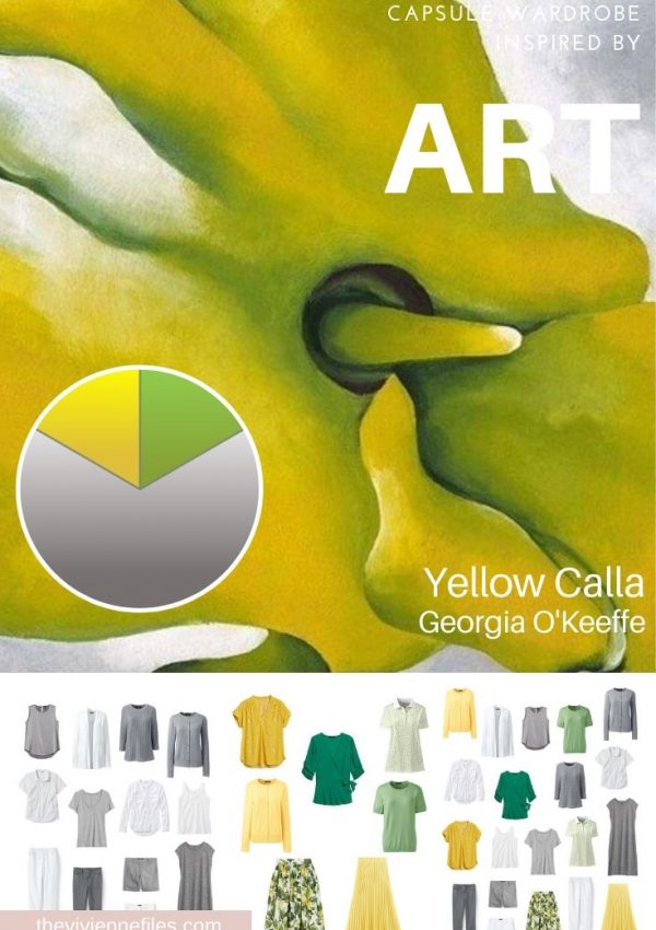 Start with art - A travel capsule wardrope inspired by Yello Calla - Georgia O'Keeffe