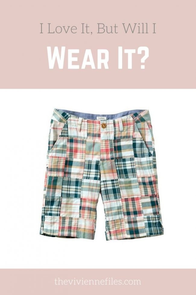 will I wear patchwork shorts in my capsule wardrobe