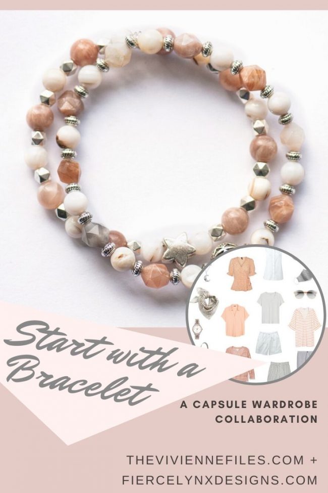 how to build a capsule wardrobe starting with a June birthstone bracelet