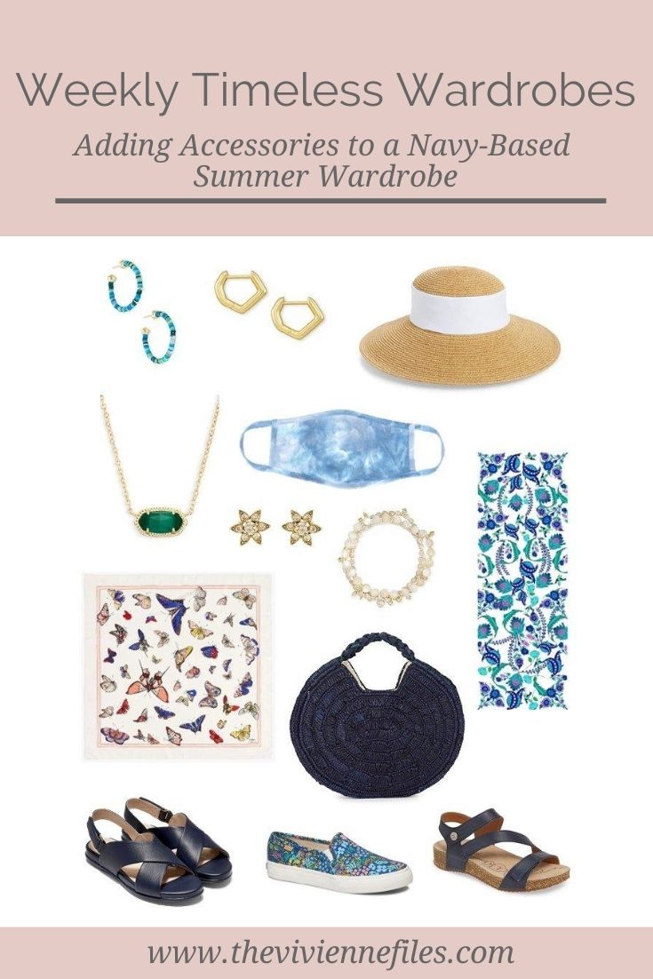 A NAVY-BASED SUMMER WEEKLY TIMELESS WARDROBE – ADDING ACCESSORIES