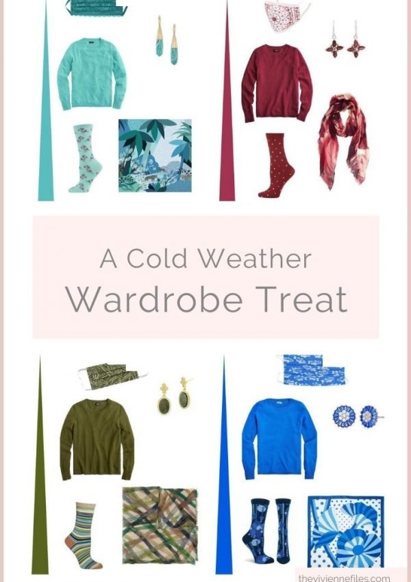 IS IT TIME FOR A COLD WEATHER WARDROBE TREAT? A WHOLE RAINBOW OF CASHMERE SWEATERS…