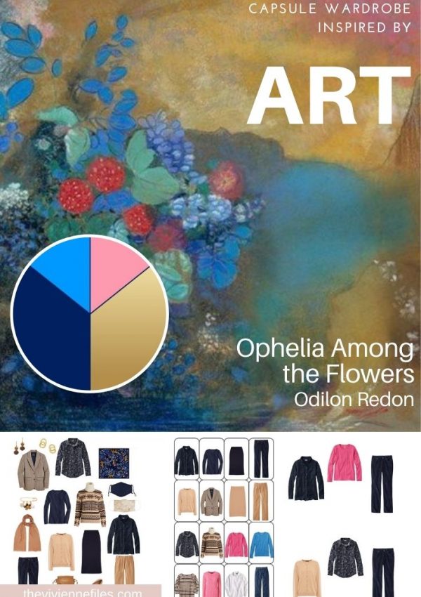 START WITH ART: EXPANDING ON A WARDROBE BASED ON OPHELIA AMONG THE FLOWERS BY ODILON REDON