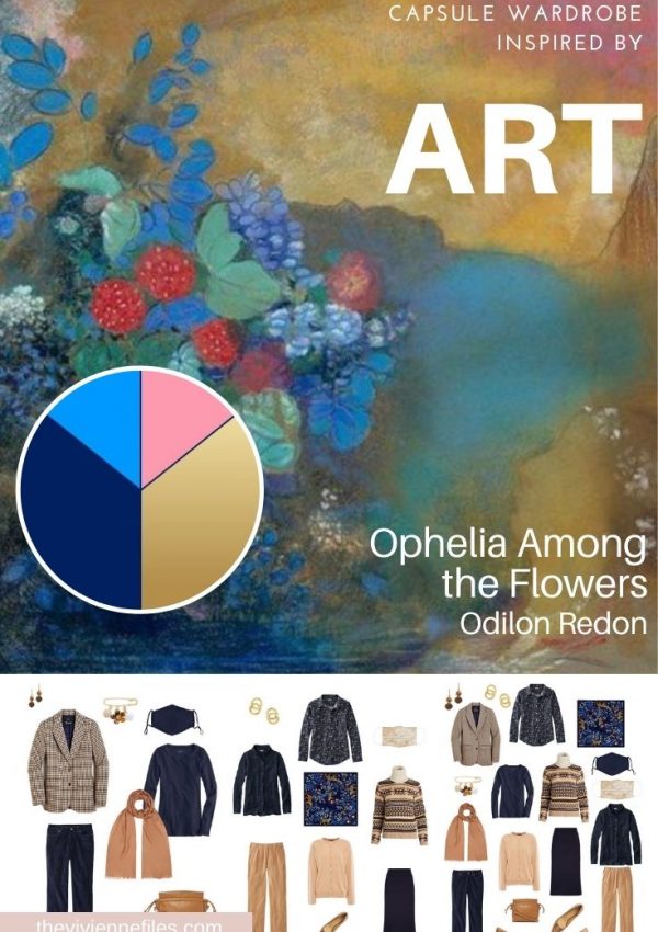 START WITH ART: BUILDING A TRAVEL CAPSULE WARDROBE BASED ON OPHELIA AMONG THE FLOWERS BY ODILON REDON