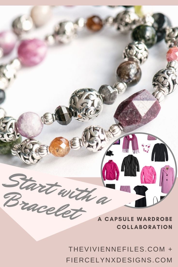 how to build a capsule wardrobe starting with a Tourmaline birthstone bracelet