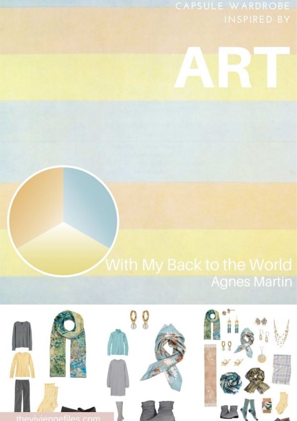 START WITH ART: ADDING ACCESSORIES – WITH MY BACK TO THE WORLD BY AGNES MARTIN