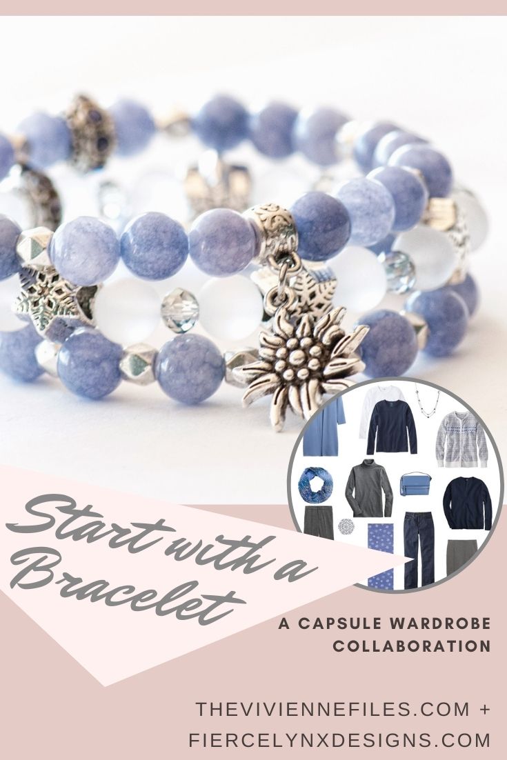 how to build a capsule wardrobe starting with a December birthstone bracelet