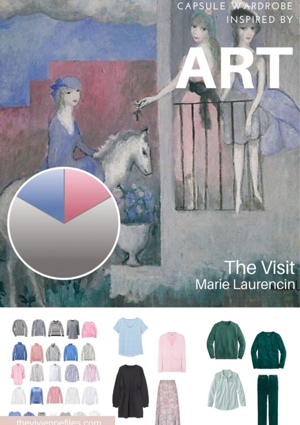 INTRODUCING A NEW ACCENT COLOR INTO AN ESTABLISHED WARDROBE – THE VISIT BY MARIE LAURENCIN