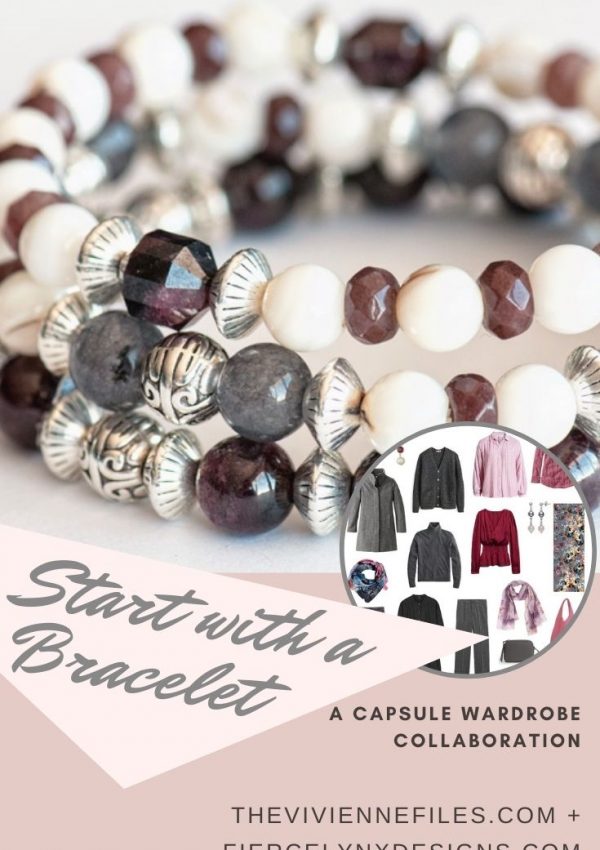 how to build a capsule wardrobe starting with a Garnet Bracelet