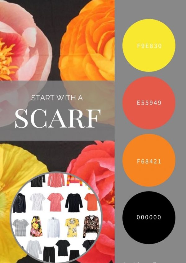 START WITH A SCARF_ ECHO PHOTO FLORAL SILK SQUARE